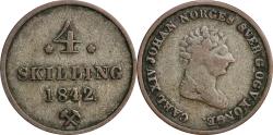 World Coins - Norway, 4 skilling 1842