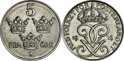 World Coins - Sweden, 5 öre 1919 (choice!)