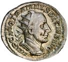 Ancient Coins - Antoninianus from Emperor Trajan Decius (250-251 AD)