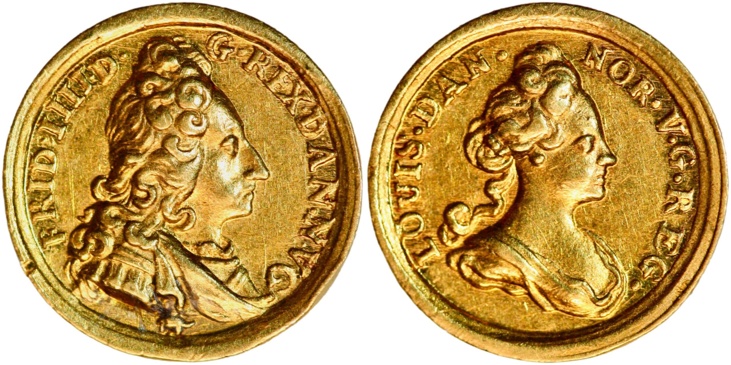 Denmark, 1/2 ducat piece (gold!) 1699 | European Coins