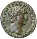 Ancient Coins - Sestertius from Emperor Trajan (100 AD)