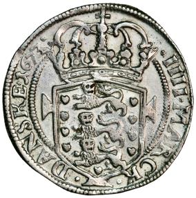 World Coins - Denmark, 4 mark 1673