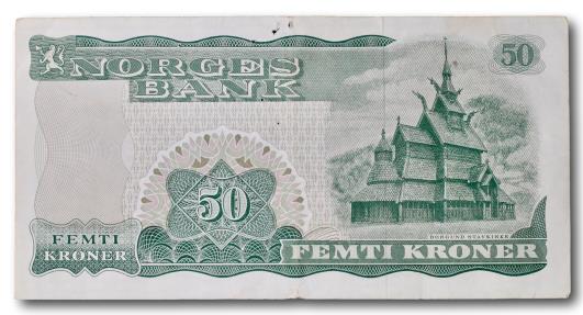 World Coins - Norway, 50 kroner 1980