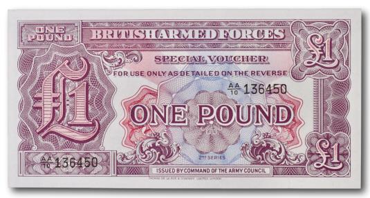 British Armed Forces, 1 pound 1948 | World Paper Money