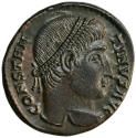 Ancient Coins - Nummus from Emperor Constantine I (328-329 AD)