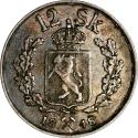 World Coins - Norway, 12 skilling 1848