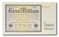World Coins - Germany, 1 trillion mark 1923