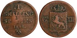 World Coins - Norway, 1 skilling 1816