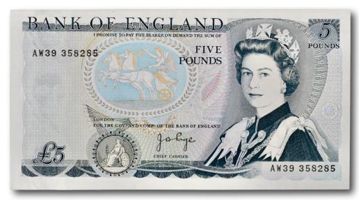 World Coins - Great Britain, 5 pounds 1973