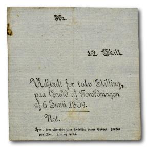 World Coins - Norway, 12 skilling 1809