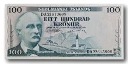 World Coins - Iceland, 100 krónur 1961
