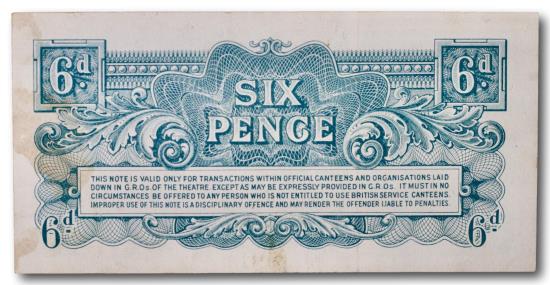 World Coins - British Armed Forces, 6 pence 1948