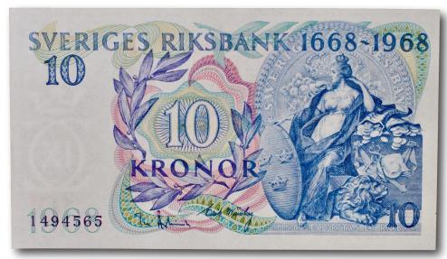 World Coins - Sweden, 10 kronor 1968
