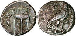Ancient Coins - Kroton, nomos ca. 420-376 BC - Ex Münzhandlung Basel 1935