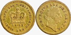 World Coins - Great Britain, 1/3 guinea (gold!) 1803
