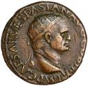 Ancient Coins - Dupondius from Emperor Vespasian (72 AD)