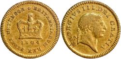 World Coins - Great Britain, 1/3 guinea (gold!) 1804