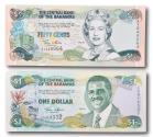 World Coins - Bahamas, 1 dollar & 50 cents 2001