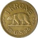 World Coins - Greenland, 1 krone 1926