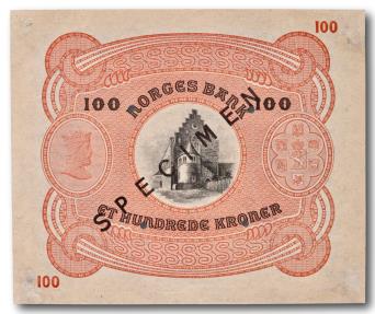 World Coins - Norway, 100 kroner SPECIMEN 1945