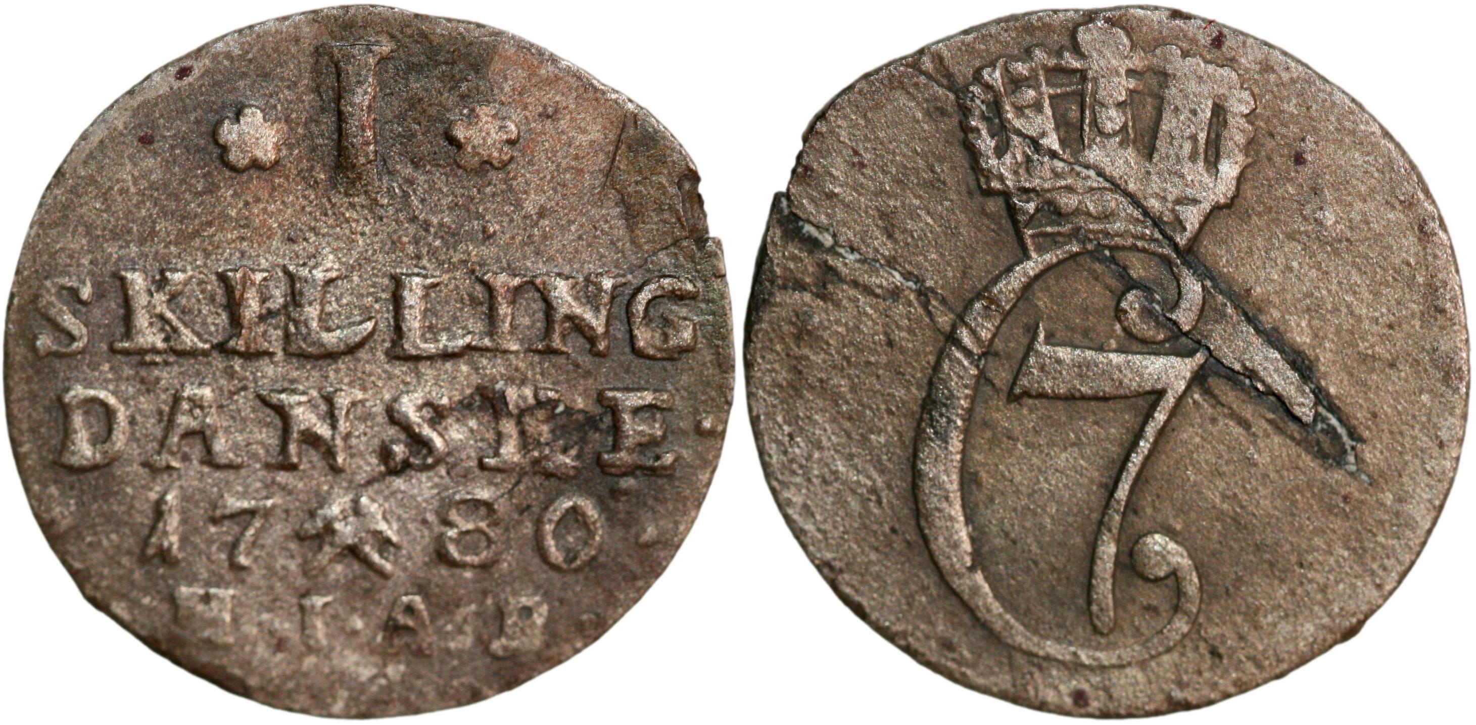 Norway, 1 skilling 1780 | European Coins