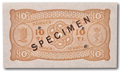 World Coins - Norway, 10 kroner 1944 SPECIMEN