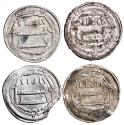 World Coins - The Abbasid Caliphate, four dirhams (8th-9th Century AD)