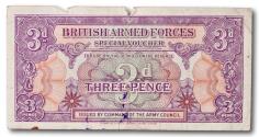 World Coins - British Armed Forces, 3 pence 1946