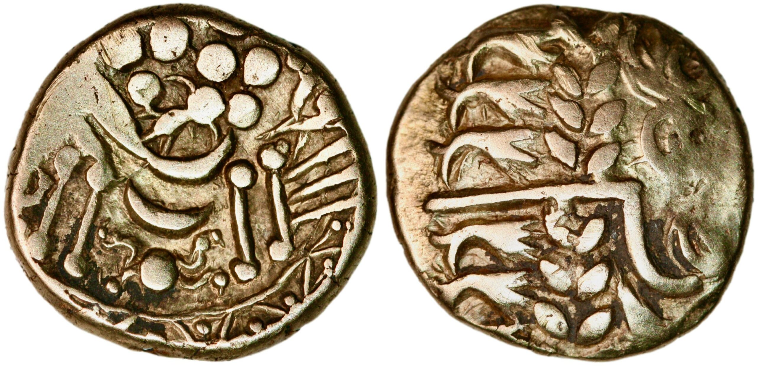 Early Uninscribed Coinage from British Iron Age, stater (gold!) ca. 80 ...
