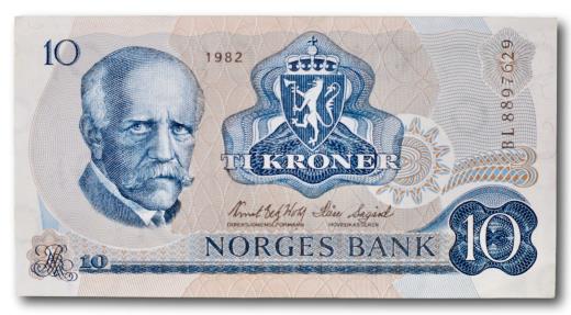 World Coins - Norway, 10 kroner 1982 in consecutive order