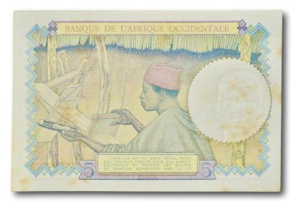 World Coins - French West Africa, 5 francs 1942