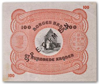 World Coins - Norway, 100 kroner SPECIMEN 1945