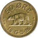 World Coins - Greenland, 50 øre 1926