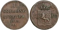 World Coins - Norway, 1 skilling 1816