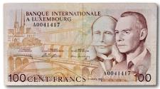 World Coins - Luxembourg, 100 francs 1981