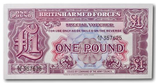 World Coins - British Armed Forces, 1 pound 1948