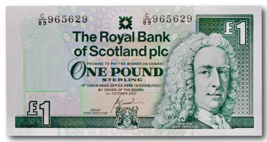 World Coins - Scotland, 1 pound 1987-2007