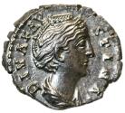 Ancient Coins - Denarius from Augusta Faustina Sr. (147 AD)