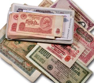 World Coins - Collection of European Banknotes