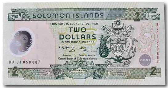 World Coins - Solomon Islands, 2 dollars 1986