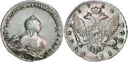 World Coins - Russia, rouble 1754