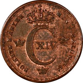 World Coins - Sweden, 1/6 skilling 1839