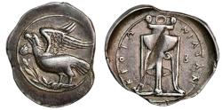 Ancient Coins - Nomos from Kroton in Bruttium (ca. 350-300 BC) - Ex Auctiones A.G. 1977