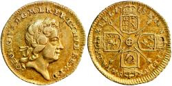 World Coins - Great Britain, 1/4 guinea (gold!) 1718