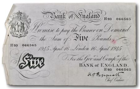 World Coins - Great Britain, 5 pounds 1945