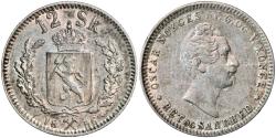 World Coins - Norway, 12 skilling 1856