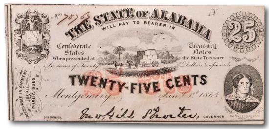 World Coins - USA, 25 cents 1863