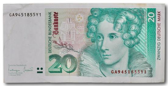 World Coins - Germany, 20 mark 1993