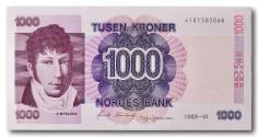 World Coins - Norway, 1000 kroner 1989