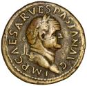 Ancient Coins - Dupondius from Emperor Vespasian (74 AD)